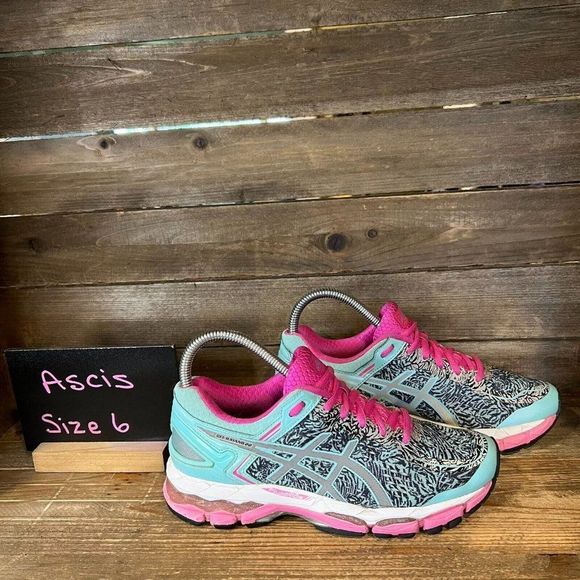Asics Shoes - Womens Asics Gel Kayano 22 Arctic Blue‎ Athletic Running Sneakers Shoes Size 6 M